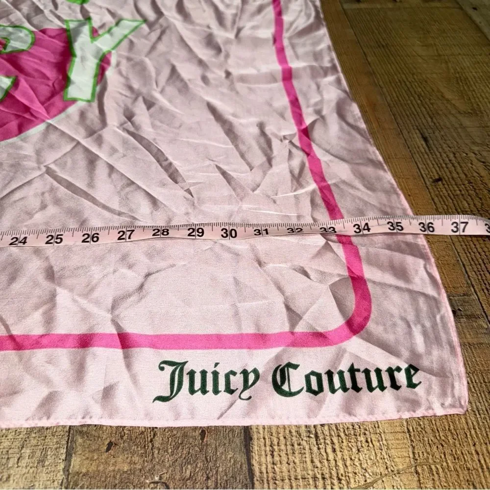 Juicy Couture Square Scarf Cherry Juicy Logo